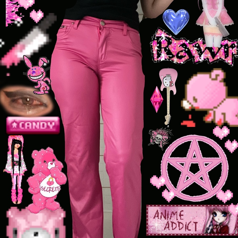 Vintage bubblegum brand pants